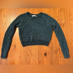 Altar'd State Deep Green Crew Neck Sweater